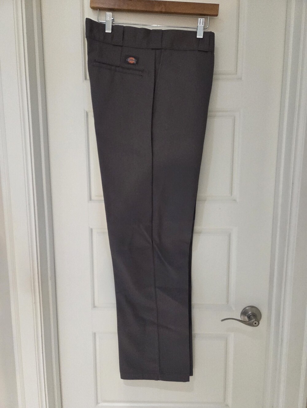 Dickies Men's Straight Work Pants in Dark Gray